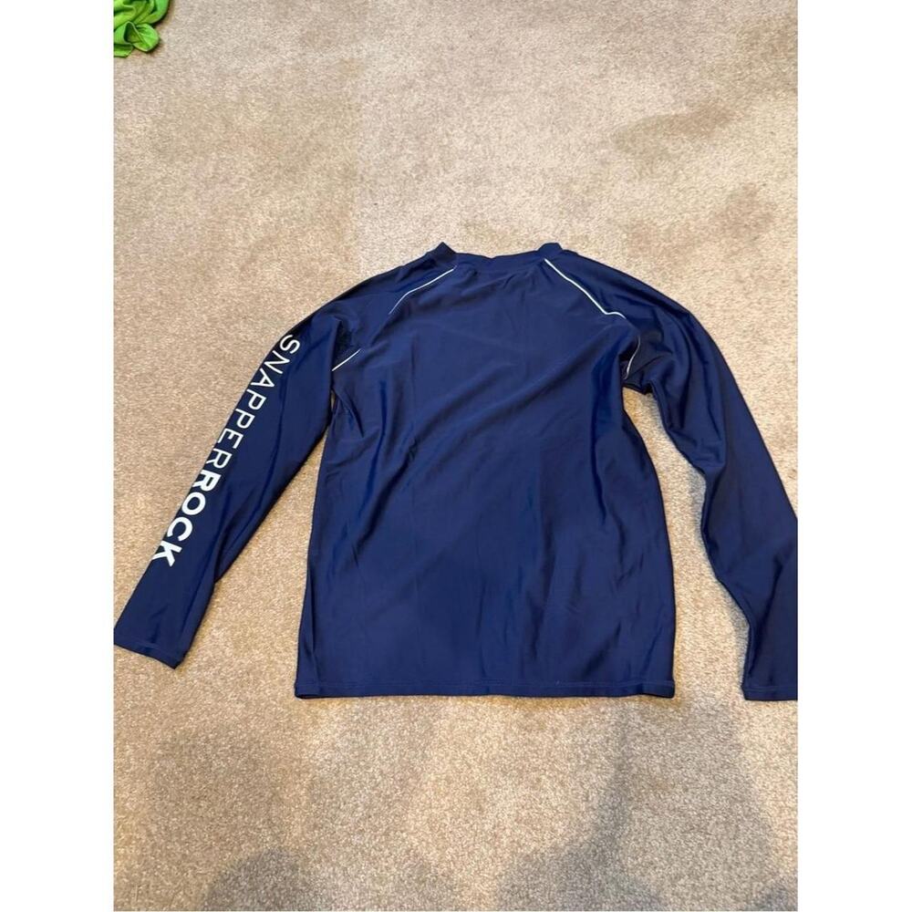 Snapper Rock Navy Long Sleeve Rash Guard Size 12 - Picture 5 of 5